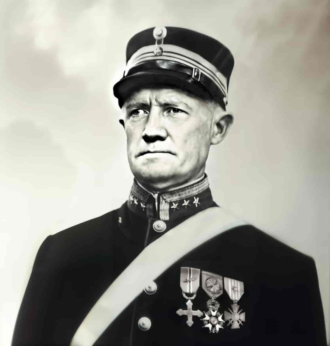 Portrait of Colonel Birger Kristian Eriksen, commander of Oscarsborg Fortress, who ordered his guns to open fire on the German cruiser Blücher without confirmed orders on the morning of April 9, 1940.