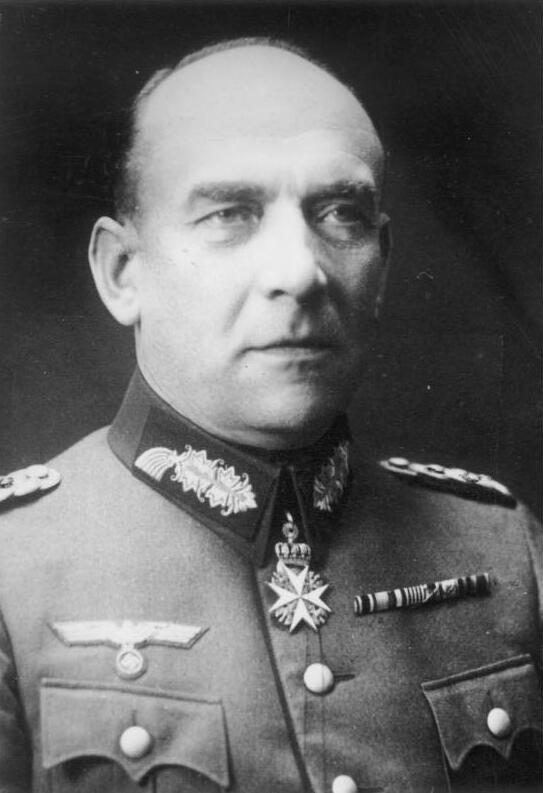 Portrait of General Nikolaus von Falkenhorst, commander of the German invasion of Denmark and Norway, Operation Weserübung, 1940.